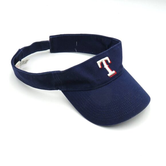 Texas Rangers Hat Nike Adjustable Blue Visor Cap Embroidered Logo MLB Baseball - Picture 1 of 9